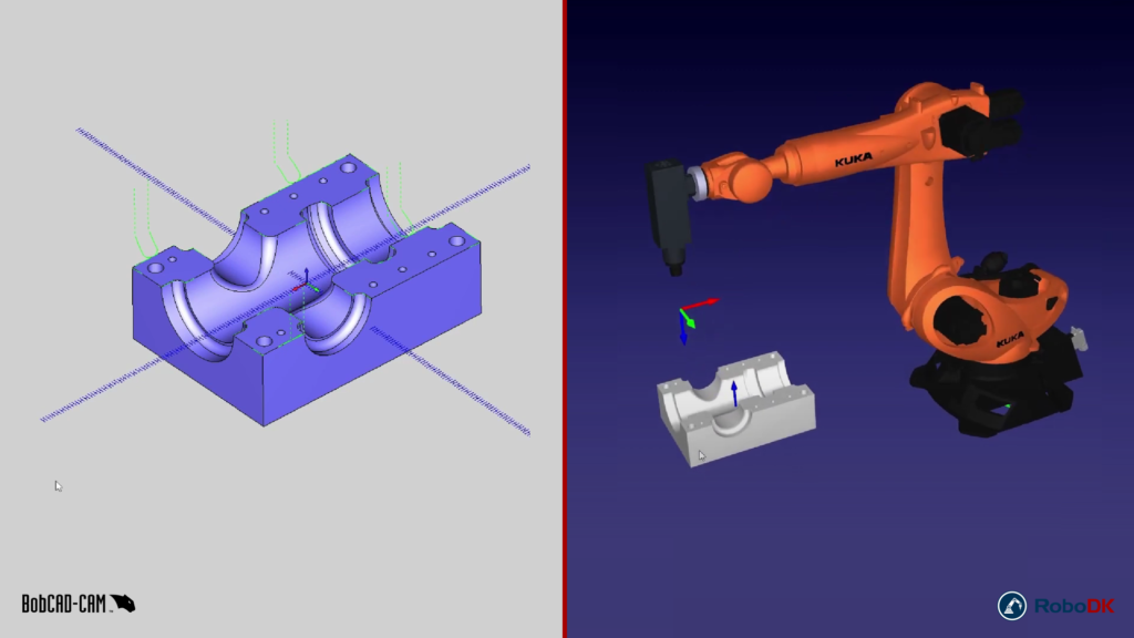 RoboDK BobCAD-CAM 3D part